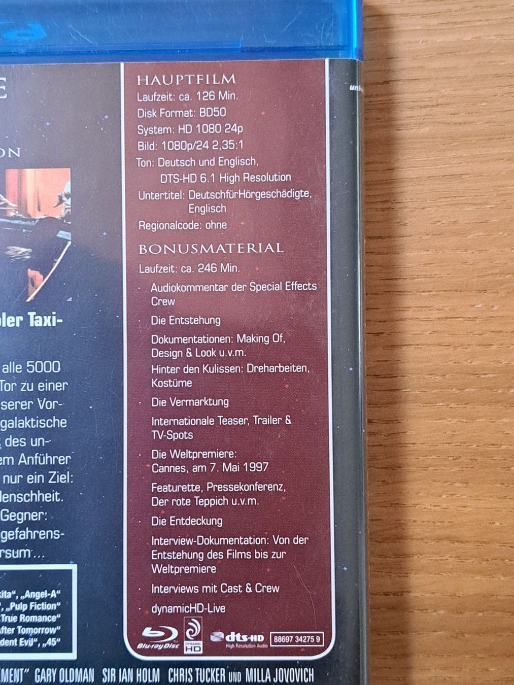 Alle DVDs: Bluray Das fünfte Element von Luc Besson mit Bruce Willis – Neu (gemäss Beschreibung) aus Unterseen von Kanica 3