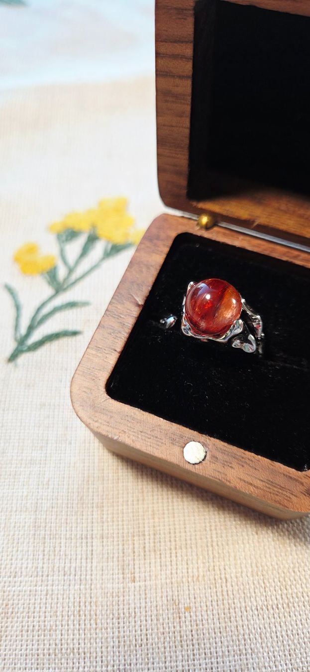 Anelli: NEW - S925 Flower Agate Open Ring (Adjustable) – Nuovo (secondo la descrizione) da Zürich venduto da cin_wcf6 1