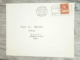 TR20 Enveloppe + Timbre Suisse 1927