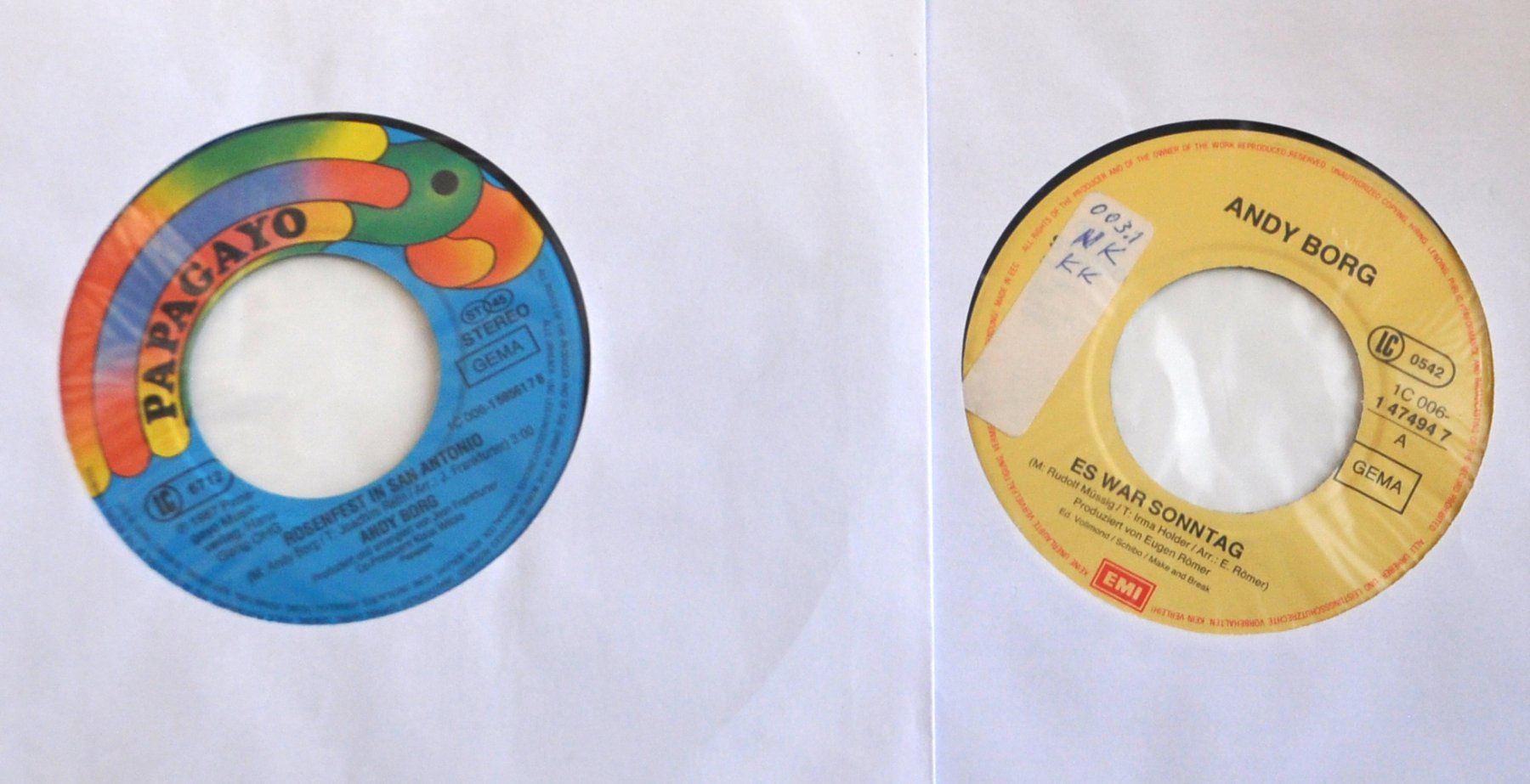 Vinyles: Andy Borg 14 Singles – D'occasion à Andwil TG par Wanton25 8