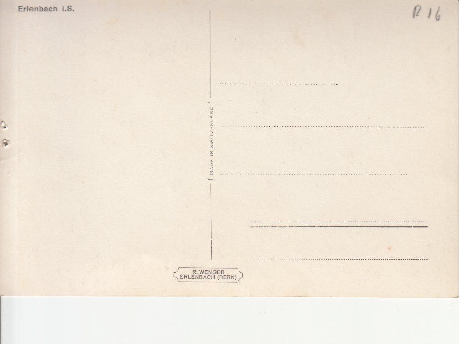 Cartoline postali: Erlenbach i/S, ca. 1940 – Usato da Bürglen TG venduto da StampGraf 1