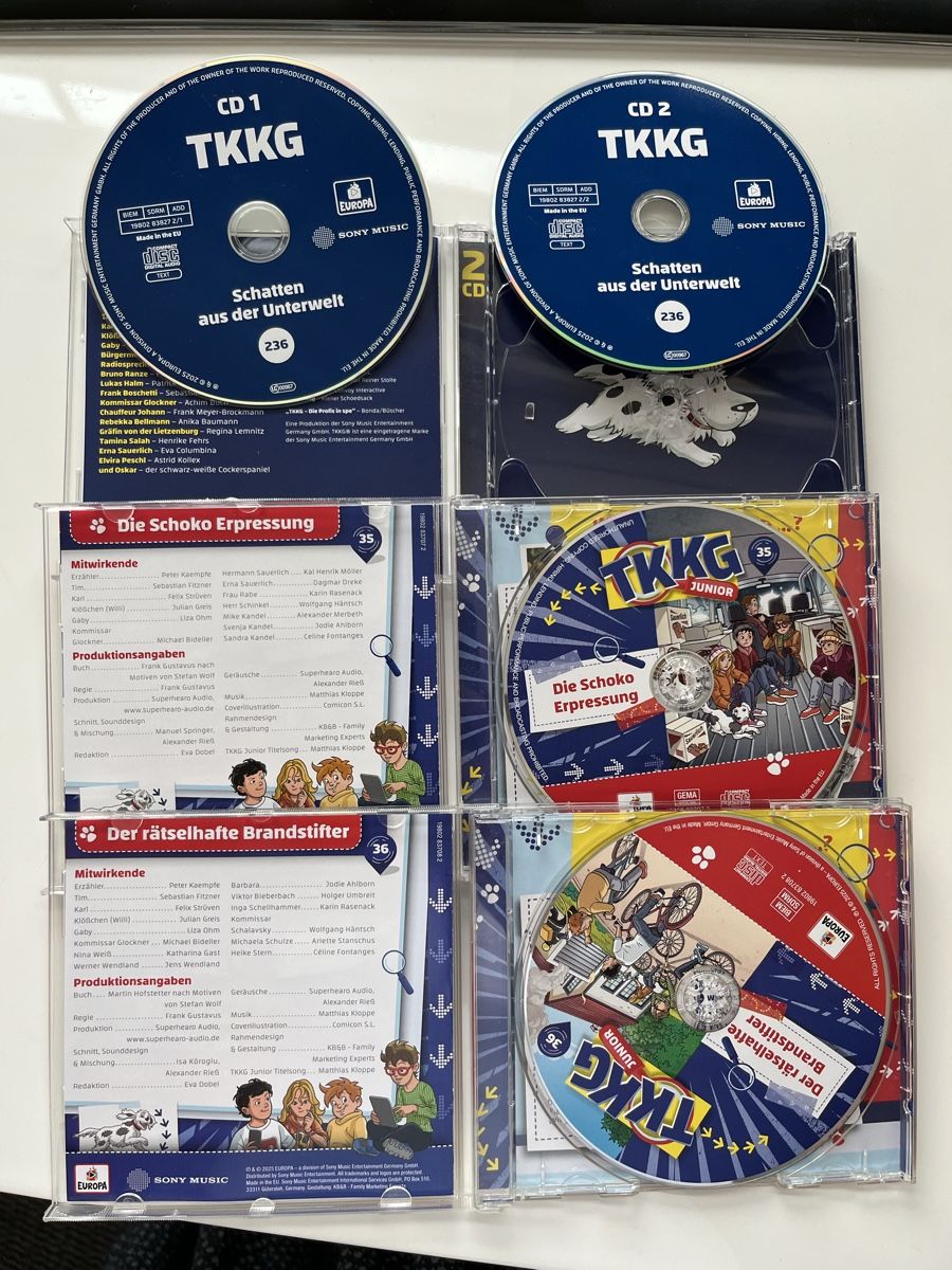 CD: TKKG CD-Hörspiele, 3 Stk. – Usato da Russikon venduto da sparklingvision 2