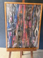 Huile sur toile signé très bel était 