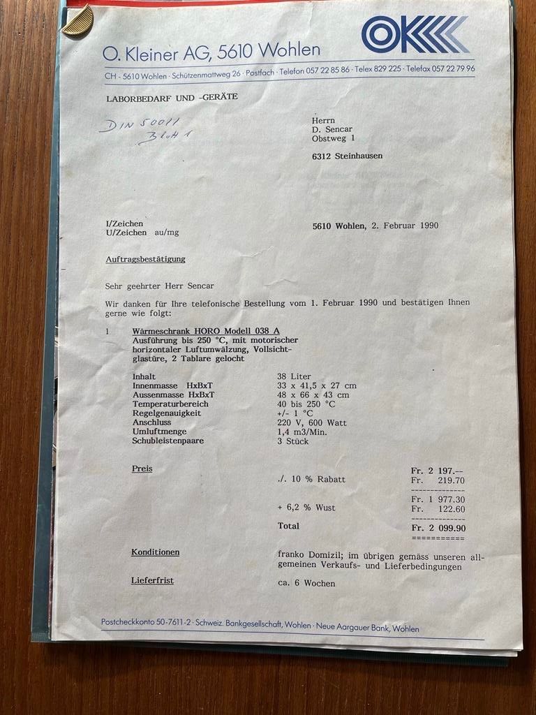 Matériel de laboratoire: Wärmeschrank – D'occasion à Steinhausen par pet_v85f 4