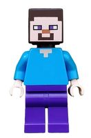 LEGO Minecraft Steve - Dark Purple Legs (min009)‪‪‪‪