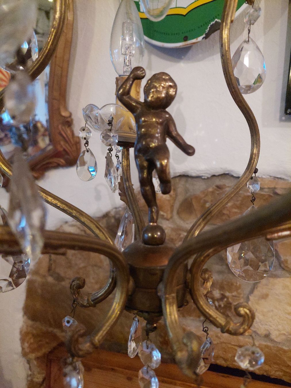 Lampes: Kristallglas Leuchter – Défectueux à Siblingen par rantiques 1