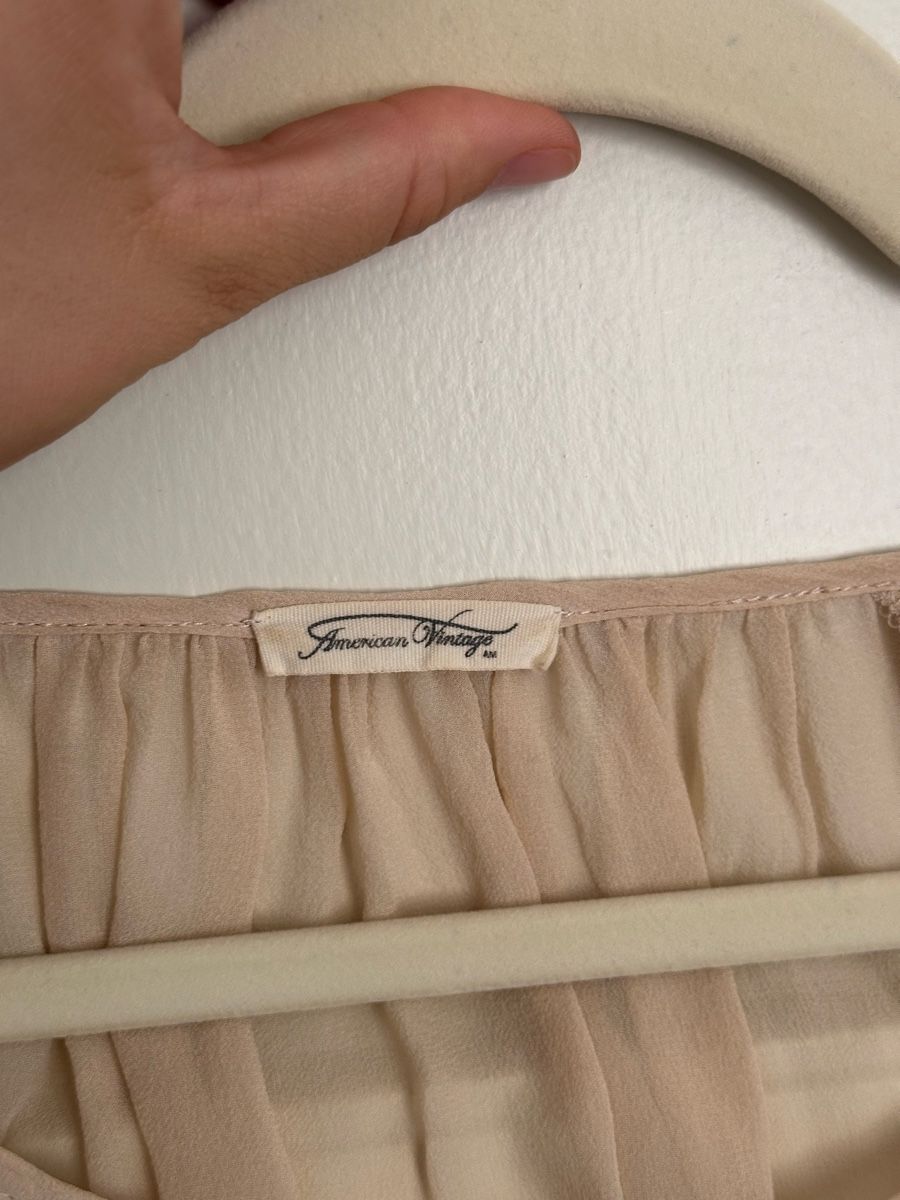 Blusen: Bluse American Vintage beige S – Gebraucht aus Zürich von Gogomargo 3