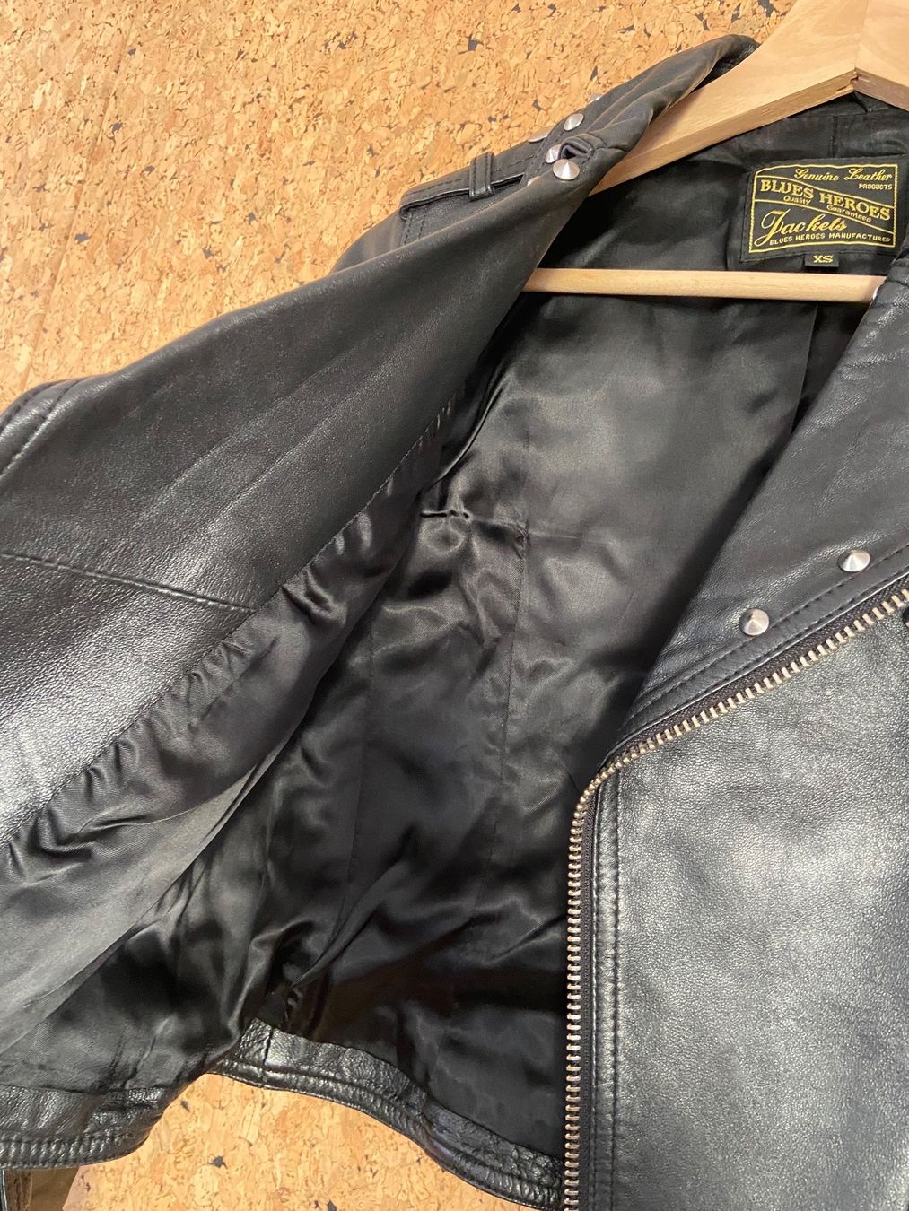 Giacche: Blue Heros schwarze Biker-Lederjacke – Usato da Wallisellen venduto da shirley10212008 9