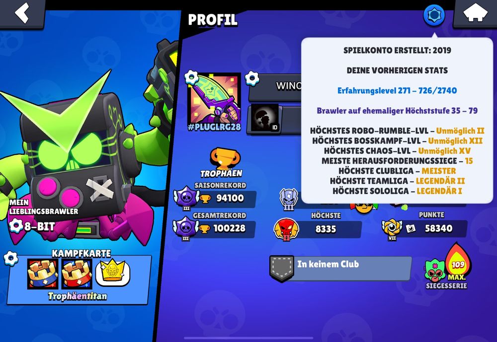 Brawl Stars Account -79x R35 - All Maxed - Rarest Skins (Neu und ...