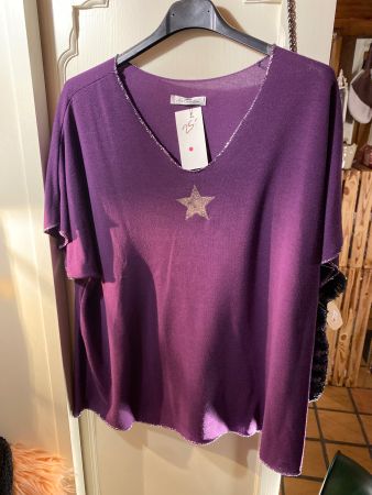 %Blusenkleid-Damen-Lila%