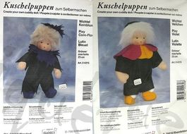 Bastelpackung Kuschelpuppe Veilchen oder Kornblume