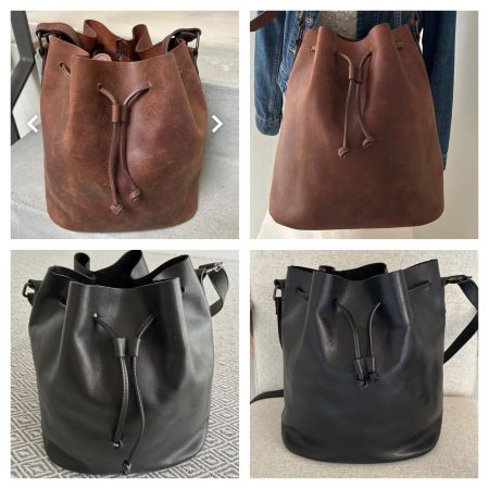 2 neuwertige Park Leder Beuteltaschen, NP 658Fr.
