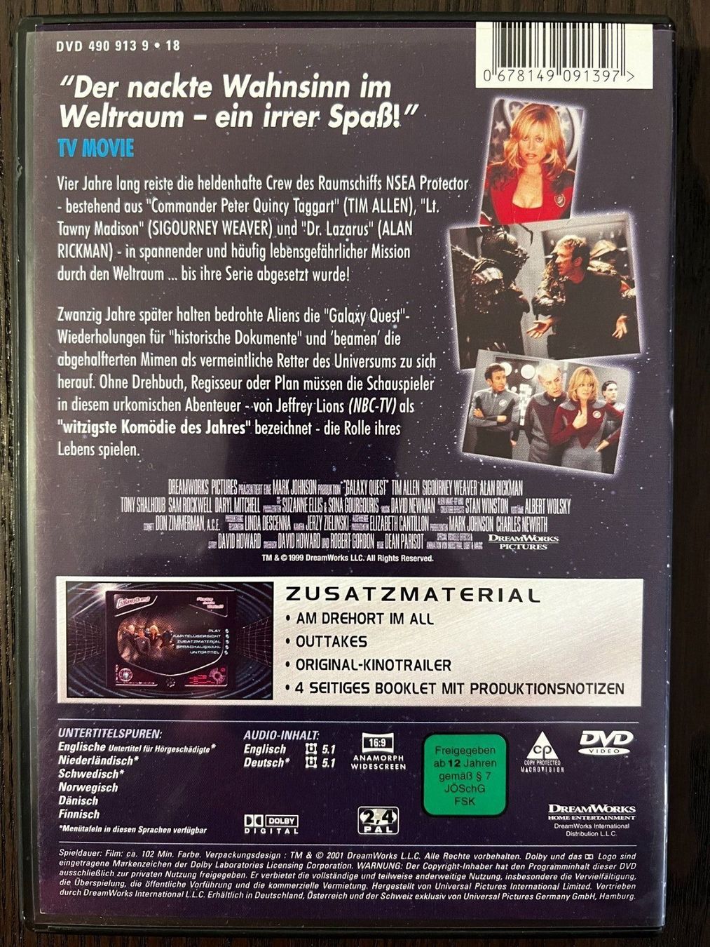 Tutti i DVDs: Galaxy Quest – Usato da Zürich venduto da FilmFreunde 1