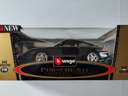 Porsche 911(996) Carrera, schwarz, 1997 von Bburago 1/18