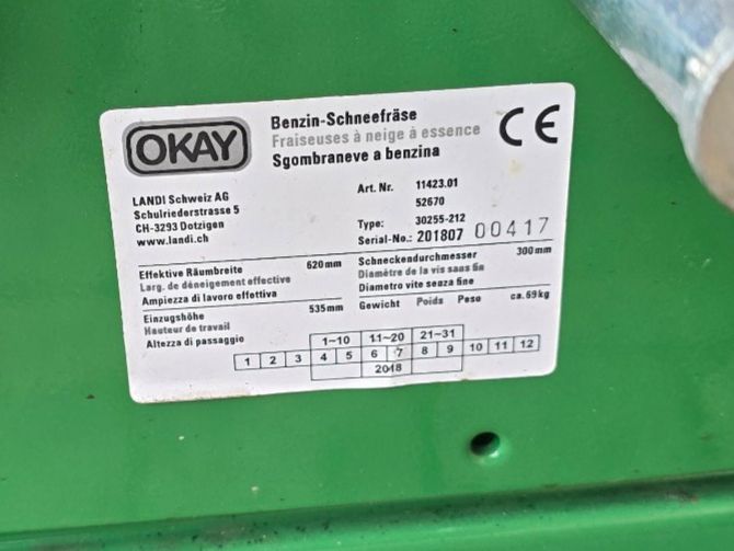 Sgombero neve: Gebrauchte Schneefräse, Benzin, Schnäppchen! – Usato da Neuenegg venduto da Klamasi 2