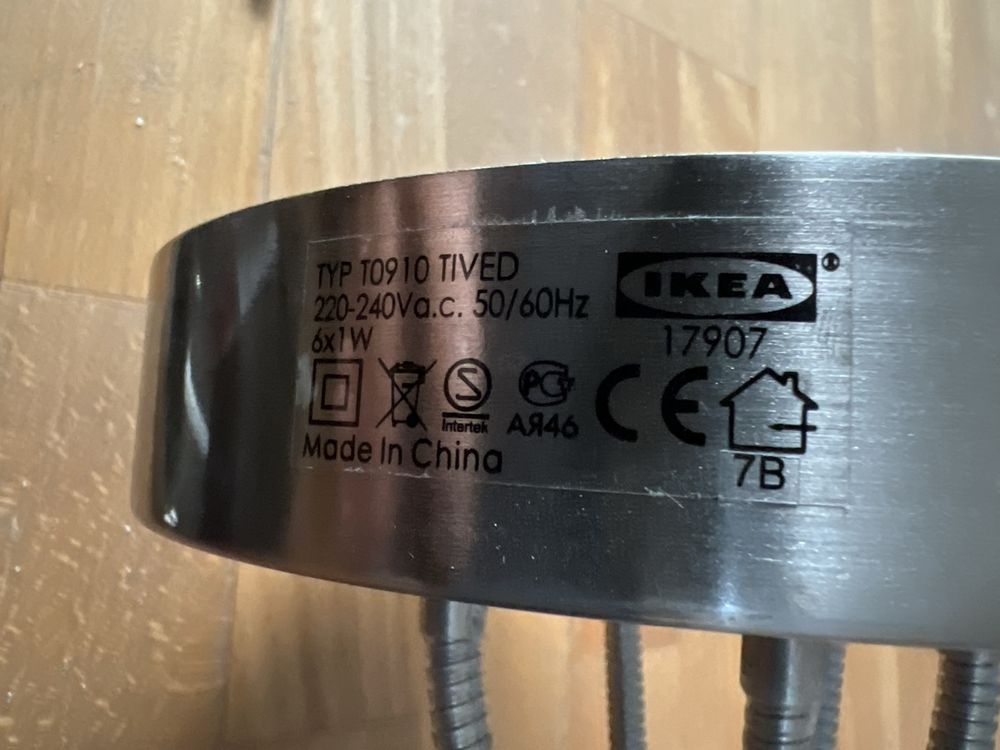 Ikea Lampadari & plafoniere: Deckenlampe Chrom Edelstahl IKEA 6-flammig – Usato da Münsingen venduto da est_s6vf 6