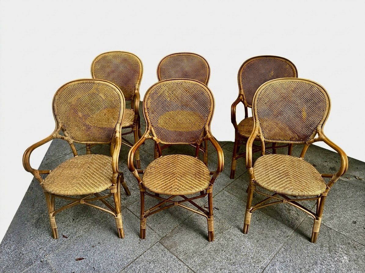 Stühle: Wicker dining chairs (6) – Neu (gemäss Beschreibung) aus Zürich von brobergc 1