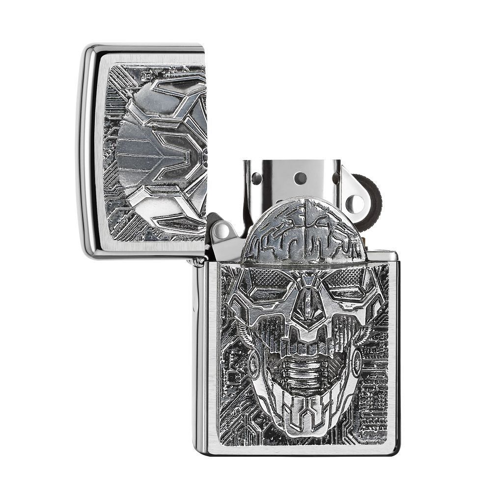 Zippo Accendini: ZIPPO Technic Skull Trick Emblem Freuerzeug 2007759 – Nuovo e nell'imballaggio originale da Ennenda venduto da Benzinflamme 1