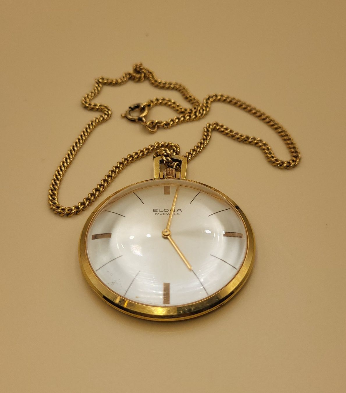 Orologi: ELOGA Taschenuhr Mit Kette, – Usato da Wald ZH venduto da SwissPawnshop 2