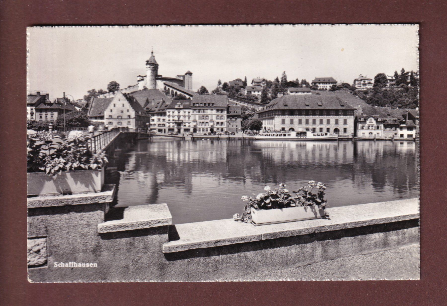 Cartoline postali: SCHAFFHAUSEN - 1959 – Usato da Pully venduto da nicecards-shop