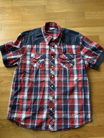 John Baner Jeanswear Karohemd kurzarm Gr. 39/40!
