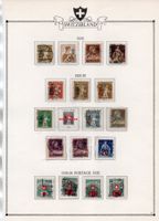 1915/30 PAGINA D'ALBUM V. SURCHARGÉES PROPAGANDA + P. DUE O.