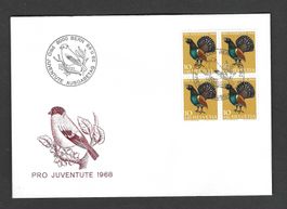 Pro Juventute Viererblock 1968