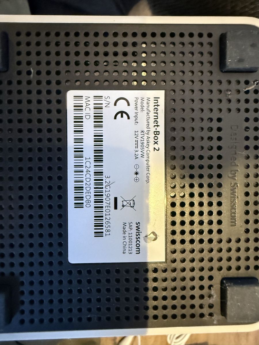Swisscom Modems & Router: Swisscom Internet-Box 2 - Top Zustand - Schnell! – Gebraucht aus Bätterkinden von rip2000 1
