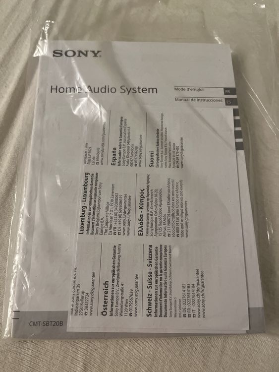 Sony Home Audio HIFISystem CMTSBT20B kaum benutzt Kaufen auf Ricardo