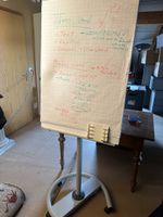 Fahrbares Flipchart / Whiteboard auf Rollen – stabil