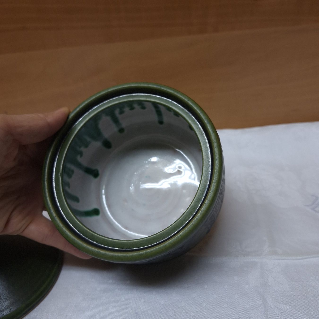 Sucriers: Hübsche Vintage Deckeldose, grün – D'occasion à Winterthur par Goldpipau 5