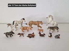 13 Tiere der Marke Bullyland
