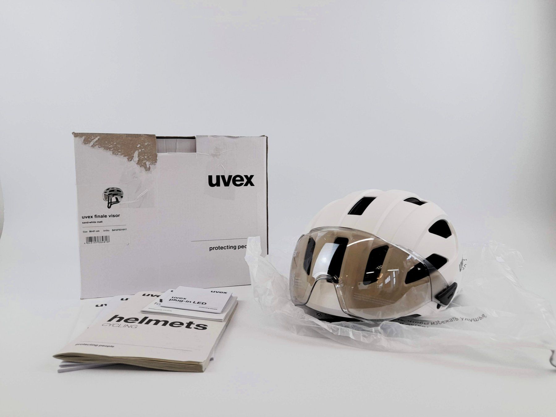 Uvex Caschi: UVEX Finale Visor Velohelm – Nuovo e nell'imballaggio originale da Liebefeld venduto da Restwert_Liebefeld
