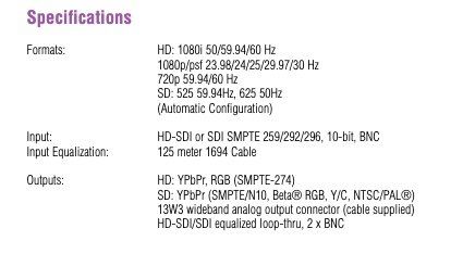 Konverter: AJA Converter HD-SDI - Analog HD10C2 – Gebraucht aus Oberrohrdorf von 6473peter 2