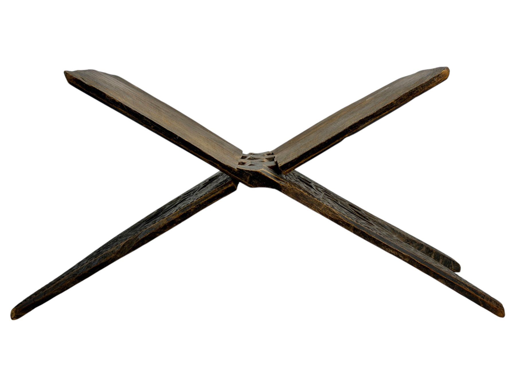 Sculptures & Statues: Porte coran teck sculpté motifs géométrique, Java, Indonésie – D'occasion à Morges par DidisLuxeFinds 3