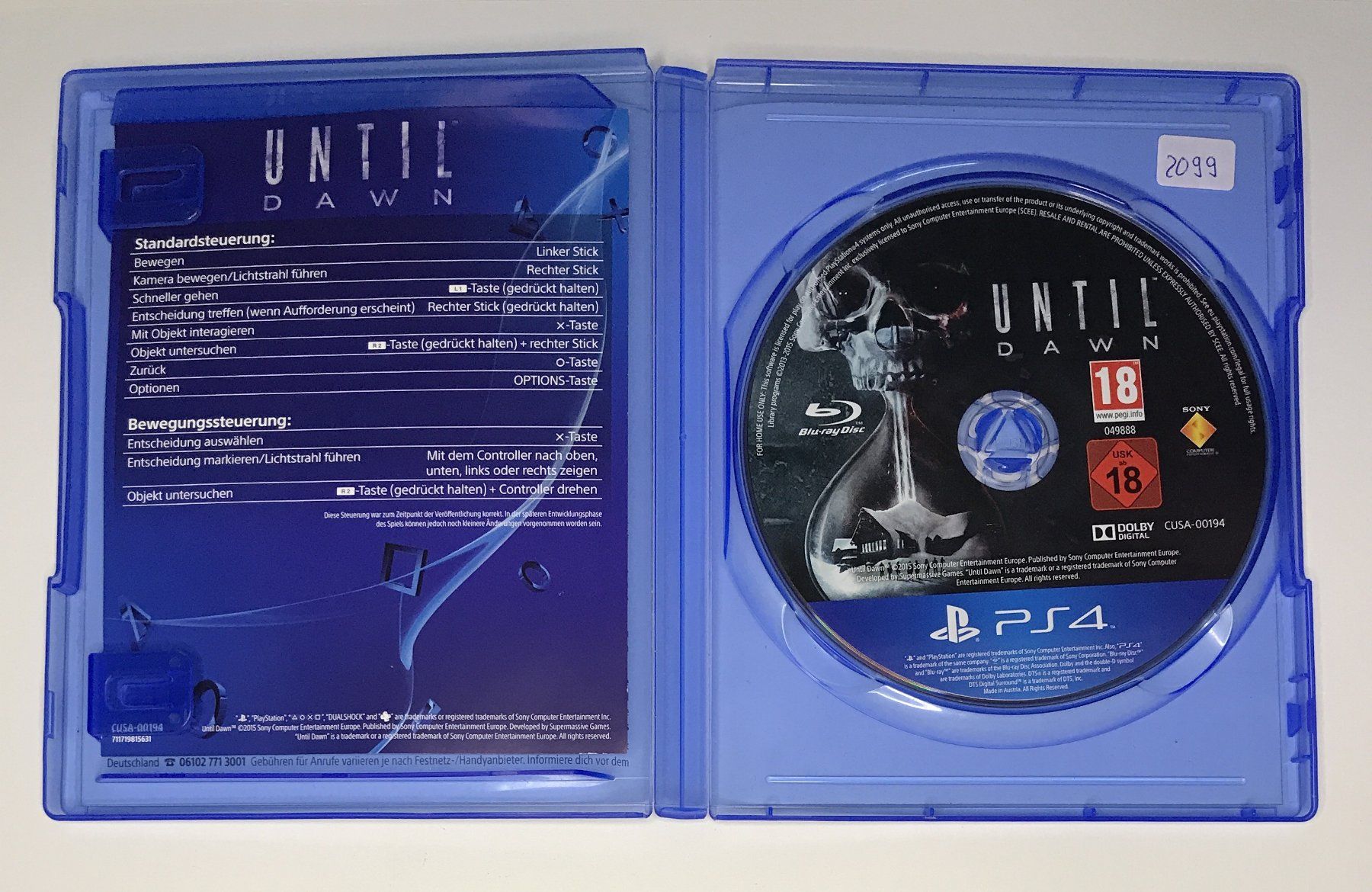 Spiele: PS4 - Until Dawn – Gebraucht aus Allschwil von Bullach 1