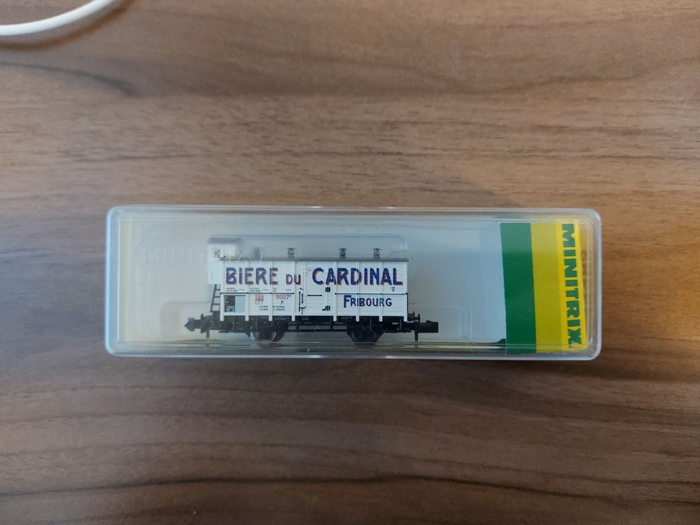 Liliput 2 SBB K2 Bierwagen Bier Du Cardinal weiss, HO DC (D'occasion) à