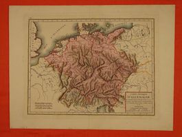 CARTE PHYSIQUE D'ALLEMAGNE, 1797