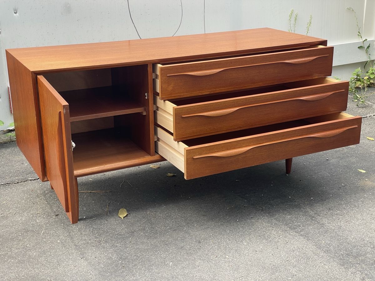 Commodes: Vintage kommode/sideboard mit 1 türe & 3 schubladen – D'occasion à Zürich par Vintage-1993 5