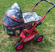 Puppen Kinderwagen "Chic 4 Baby" rot mit Verdeck