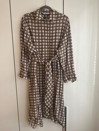 & Other Stories Checkered Shirt Dress🤎🤍