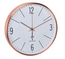 TFA Dostmann Funk-Wanduhr mit Sweep-Uhrwerk  Kupfer