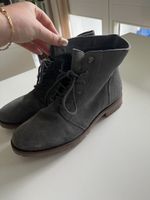 Graue Stiefeletten, Gr. 39, Top Zustand!