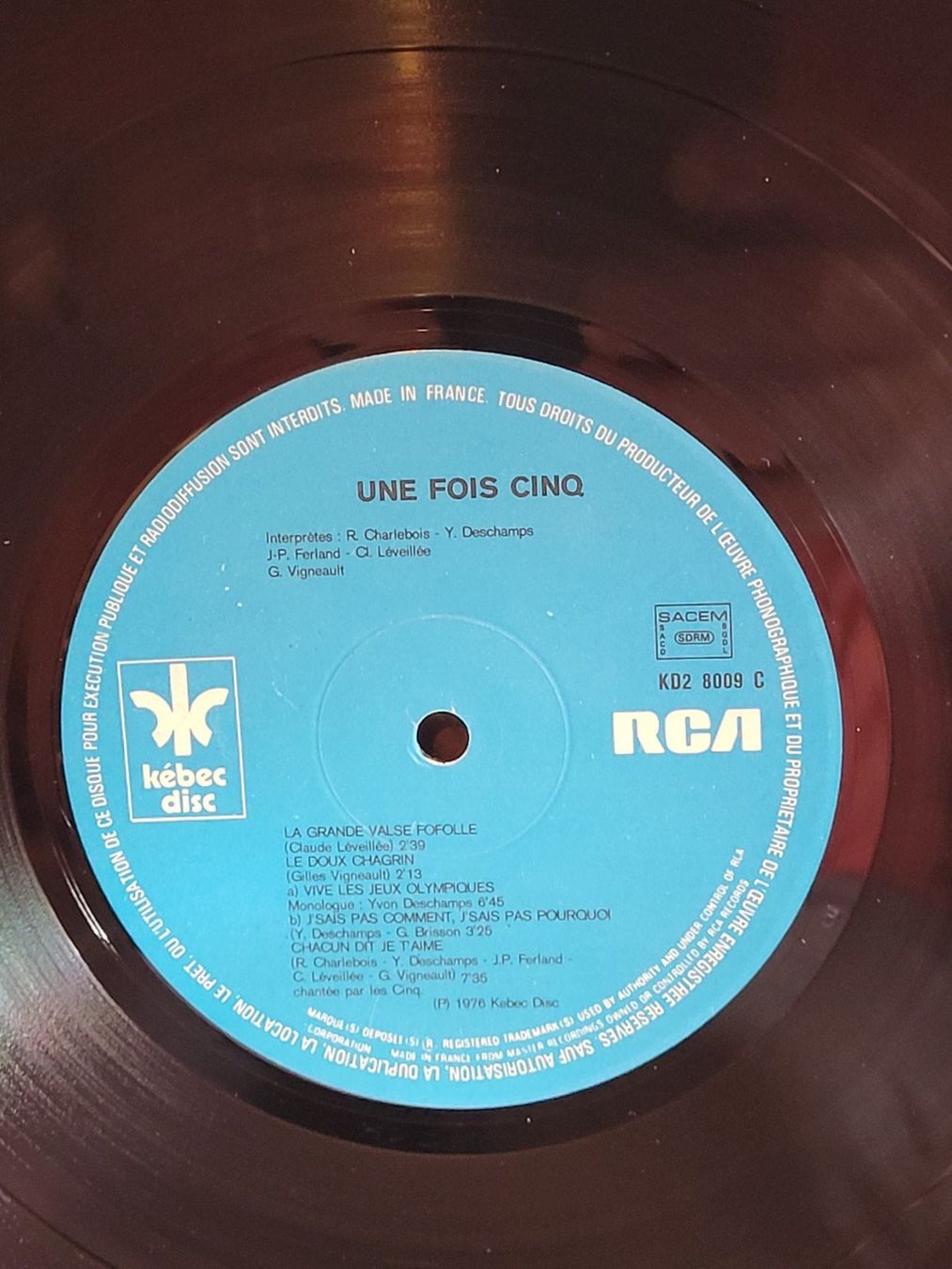 Schallplatten: Vinyle 1 FOIS 5  - Spectacle 1976 - Excellent état – Gebraucht aus La Chaux-de-Fonds von reu_kx5l 6