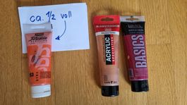 gebraucht: 3 Acrylfarbe 100ml bzw. 120ml