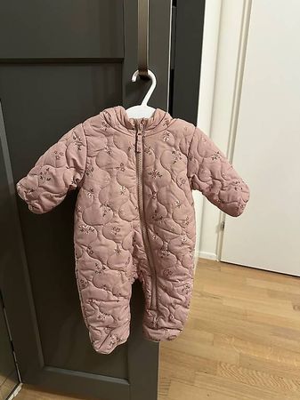 H&M Baby Overall Gr. 56 - Rosa mit Blumen, warm