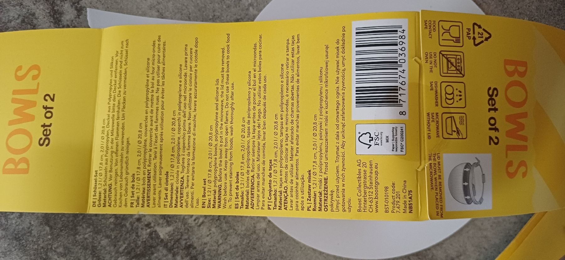 Coop Ciotole: Schüssel-Set NEU coop SPLASH – Nuovo (secondo la descrizione) da Entlebuch venduto da Waldschratt65 2