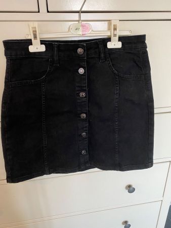 schwarzer Jeansjupe Marke Mango Vicky Gr M stretch