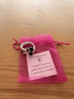 Anello Laura Sciunnach argento 925 con pietre nere