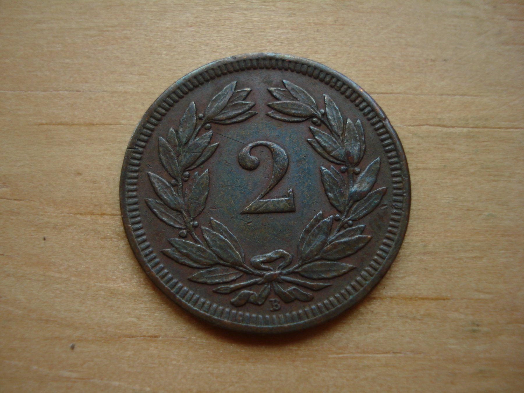Tutti le monete: (Z2) 2 Rappen 1897 VZ – Usato da Erlach venduto da Net-Coins 1